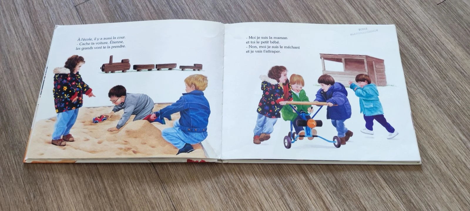 Vintage boek "Een dag op school" - Éditions du Sorbier (1995) – photo 3